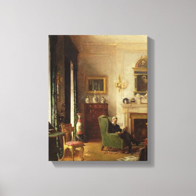 The Grey Drawing Room Canvas Print (Front)