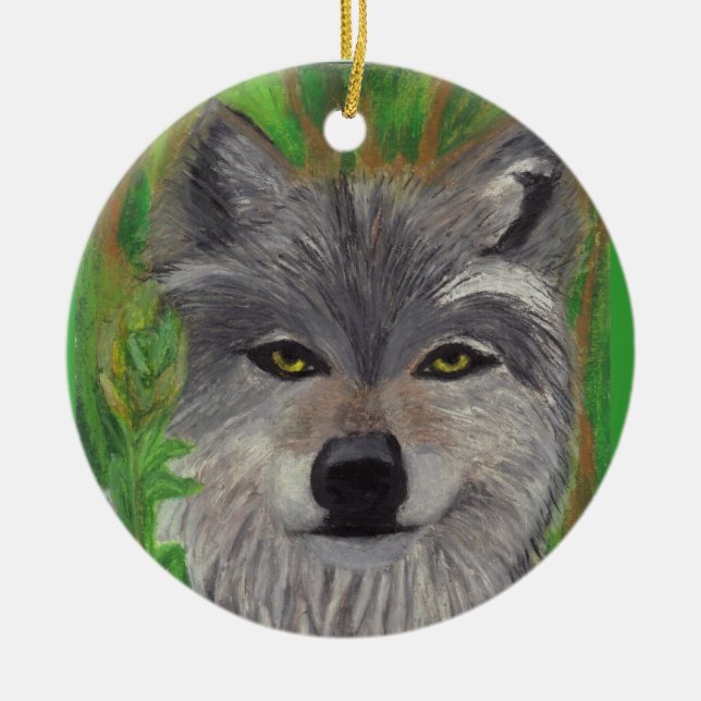 THE GREY WOLF ornament (Front)