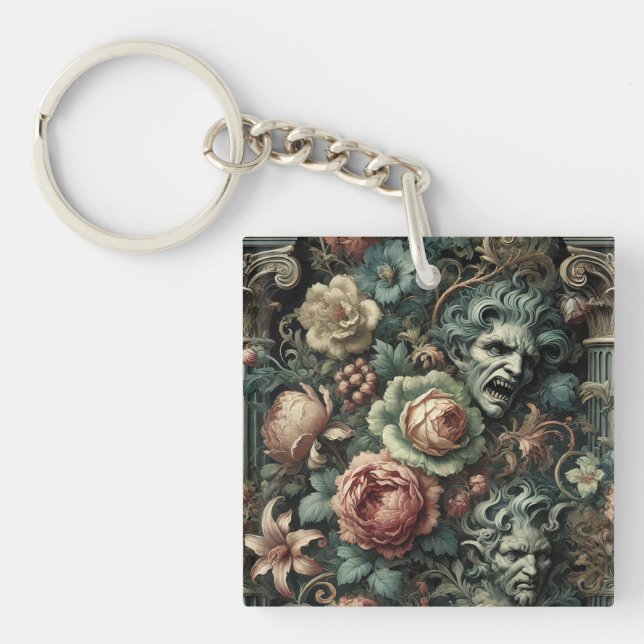 ⚰️ The Grief Council – Gothic Victorian Key Ring (Front)