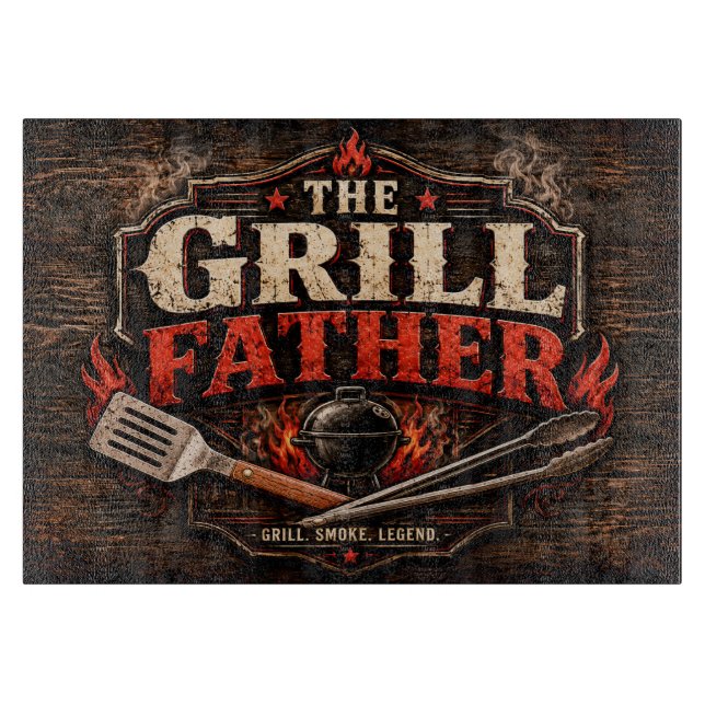 The Grill Father Cutting Board (Front)