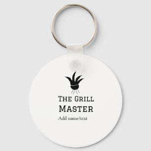 The grill master add name text cooking best barequ key ring