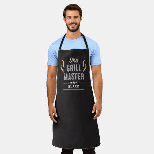 The Grill Master Editable Colour Personalised Apro Apron
