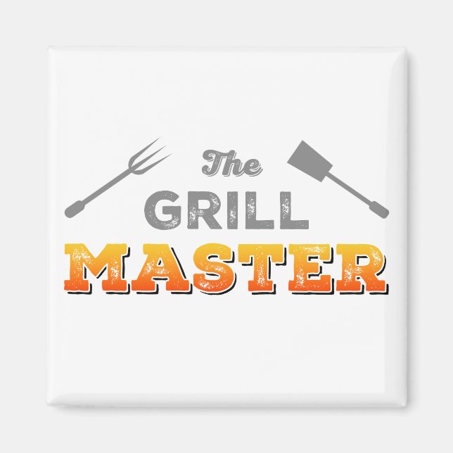 The Grill Master Pit Boss BBQ Magnet (Front)
