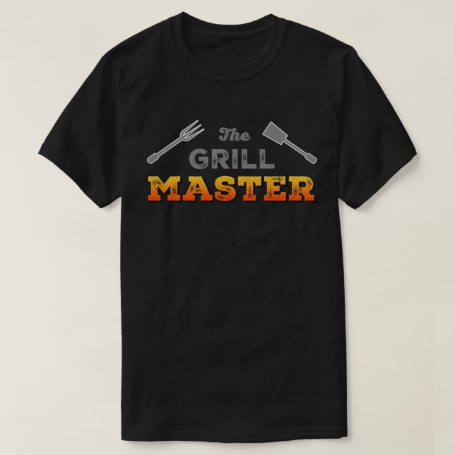 The Grill Master Pit Boss BBQ T-Shirt (Design Front)