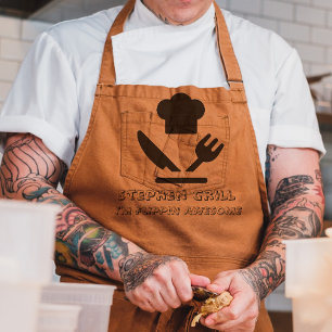 The Grill Personalized father's day  Long Apron