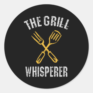 The Grill Whisperer Classic Round Sticker