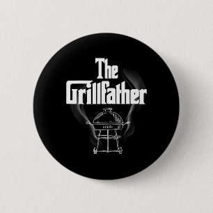 The Grillfather Bbq Grill Smoker Rbecue Grilling 6 Cm Round Badge