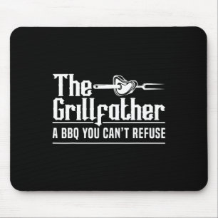 The Grillfather Bbq Grilling Grillmaster Rbecue  Mouse Mat