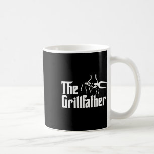 The Grillfather Funny Bbq Art For Dad Fathers Day Coffee Mug