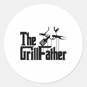 The Grillfather Premium _1 Classic Round Sticker