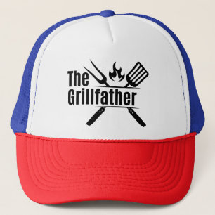 The GrillFather Shirt, Funny Dad Gift, Fathers Day Trucker Hat