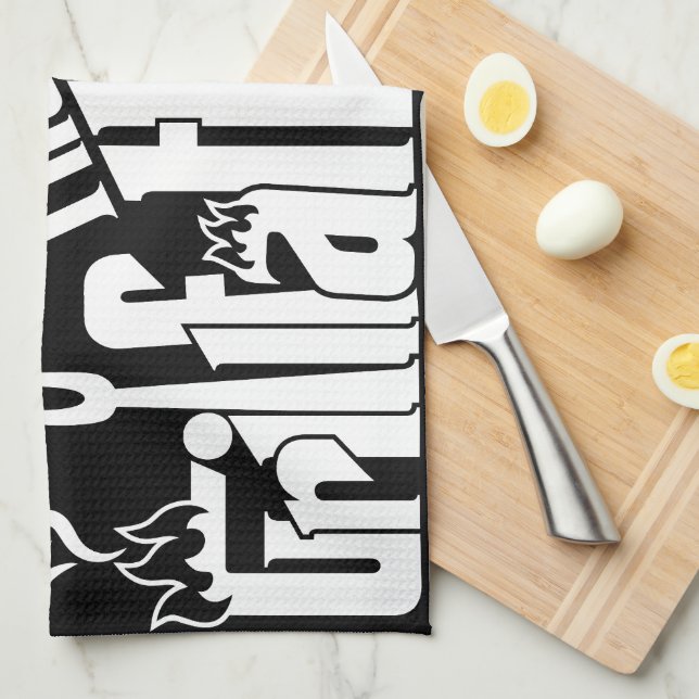 The Grillfather Tea Towel (Quarter Fold)