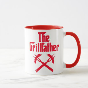 The Grillfather With Hot Dogs Mug