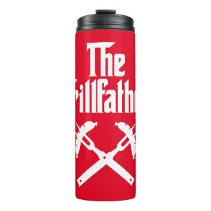 The Grillfather With Hot Dogs Thermal Tumbler