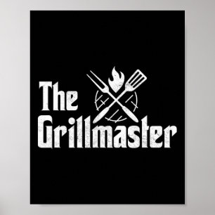 The Grillmaster Bbq Grill And Smoker Rbecue Chef M Poster