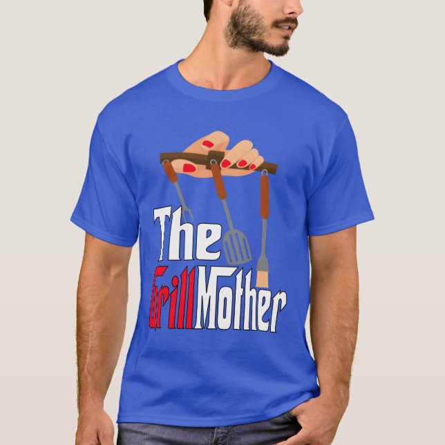 THE GRILLMOTHER Funny grill BBQ women mum mother g T-Shirt (Front)