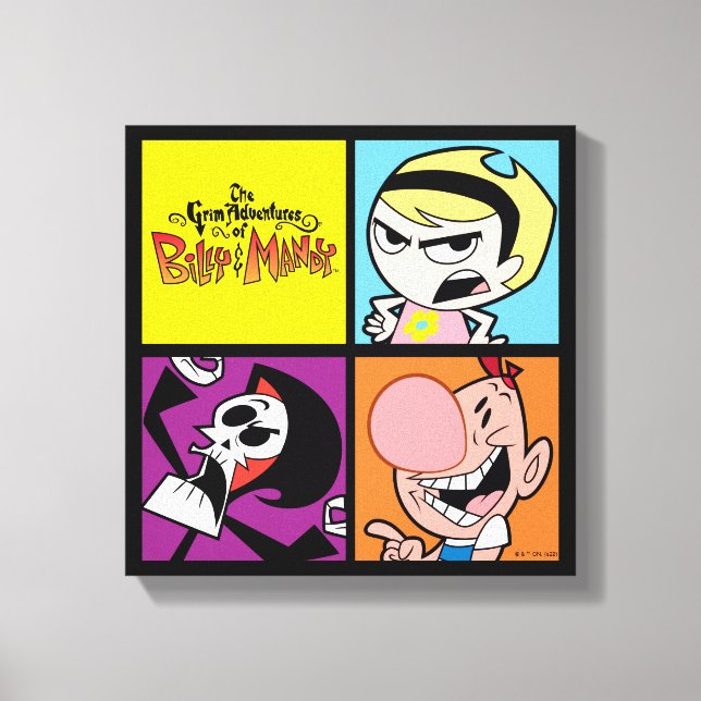 The Grim Adventures of Billy & Mandy Character Art Canvas Print (Front)