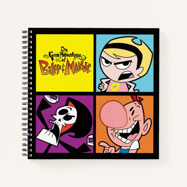 The Grim Adventures of Billy & Mandy Character Art Notebook (Front)