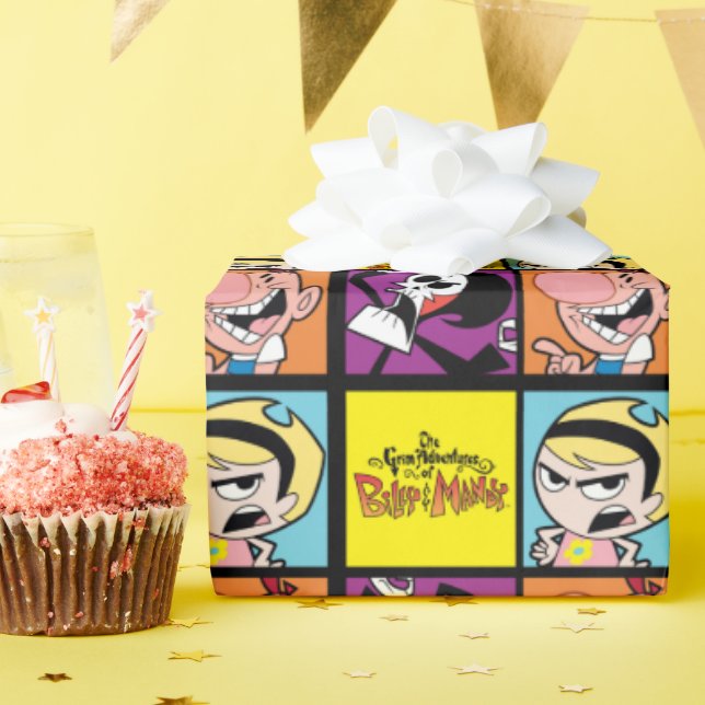 The Grim Adventures of Billy & Mandy Character Art Wrapping Paper (Birthday Party)
