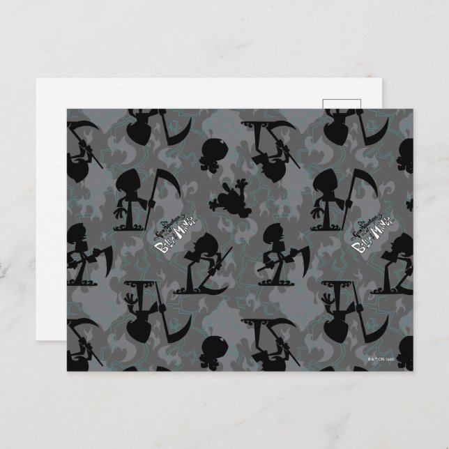 The Grim Adventures of Billy & Mandy Pattern Postcard (Front/Back)