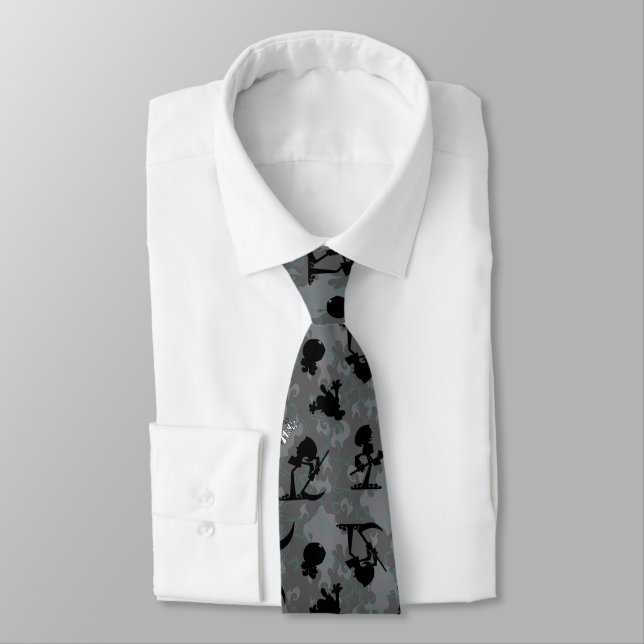The Grim Adventures of Billy & Mandy Pattern Tie (Tied)