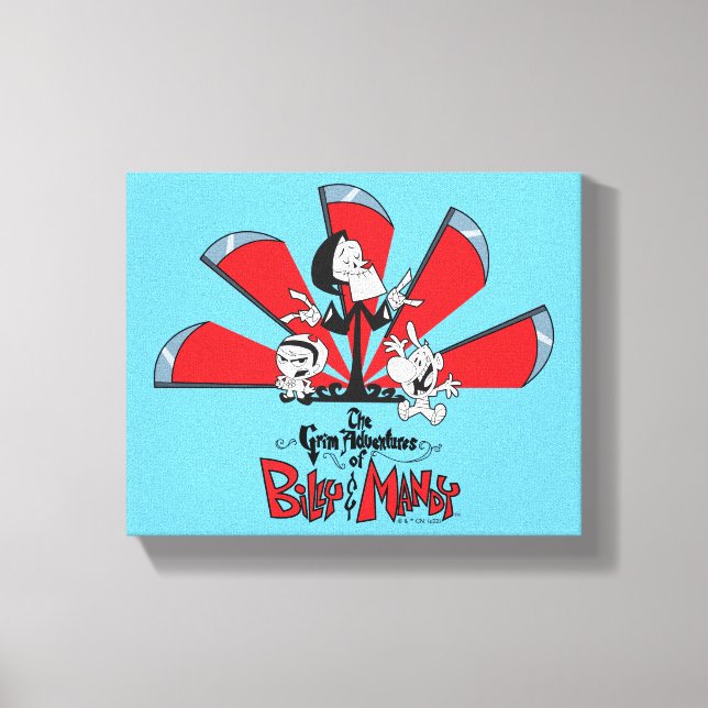The Grim Adventures of Billy & Mandy Scythes Art Canvas Print (Front)