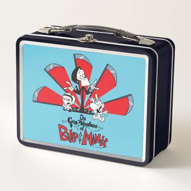 The Grim Adventures of Billy & Mandy Scythes Art Metal Lunch Box (Front)