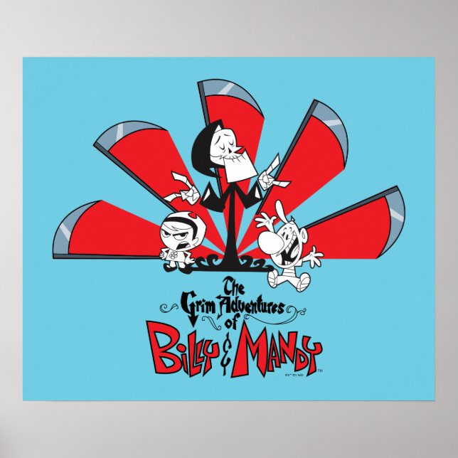 The Grim Adventures of Billy & Mandy Scythes Art Poster (Front)