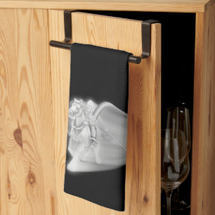 The Grim Reaper Rides Halloween Tea Towel