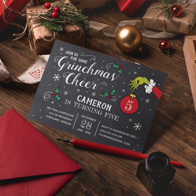 The Grinch Chalkboard Birthday (Creator Uploaded)