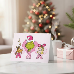 The Grinch Crew in Pink Valentine's Portrait Card