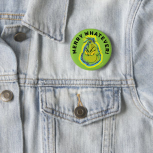 The Grinch Funny Sorry I Was Late I Didn't Want 6 Cm Round Badge