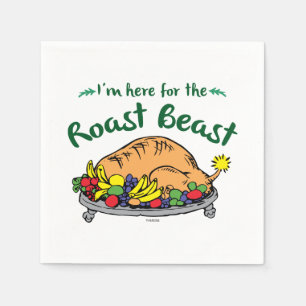 The Grinch   I'm Here for the Roast Beast Napkin
