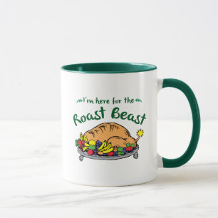 The Grinch I'm Here for the Roast Beast Quote Mug