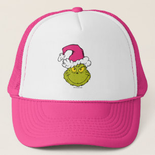 The Grinch in Pink Santa Hat
