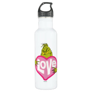 The Grinch   Love Pink Heart 710 Ml Water Bottle