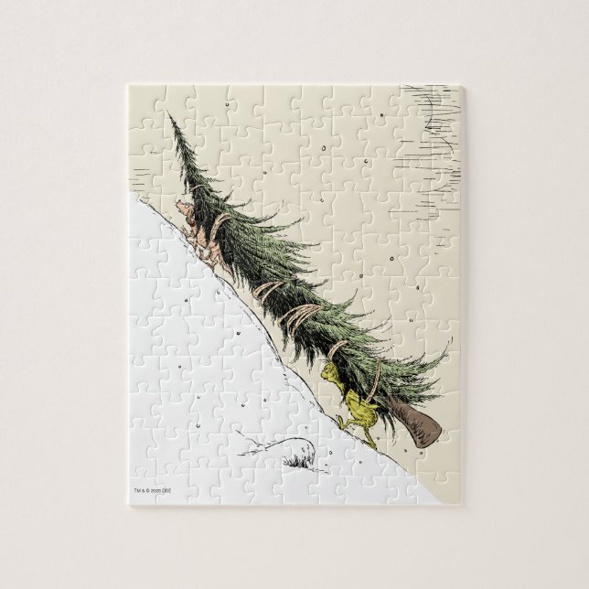 The Grinch & Max Return the Christmas Tree Jigsaw Puzzle (Vertical)