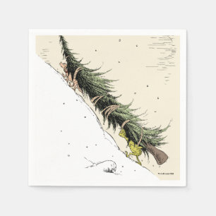 The Grinch & Max Return the Christmas Tree Napkin