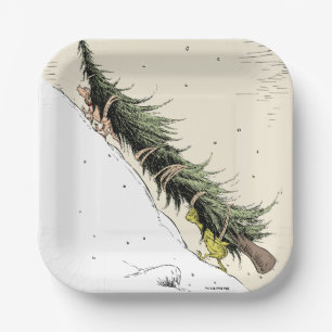 The Grinch & Max Return the Christmas Tree Paper Plate