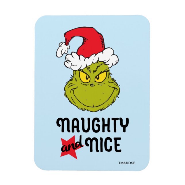 The Grinch | Naughty and Nice Magnet (Vertical)