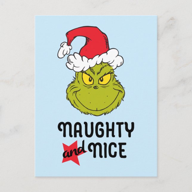 The Grinch | Naughty and Nice Postcard (Front)