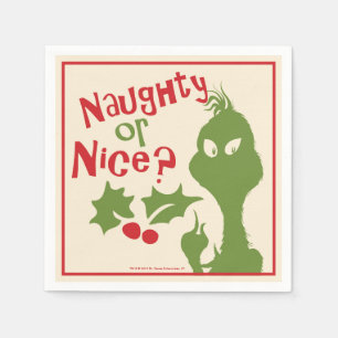 The Grinch   Naughty or Nice Napkin