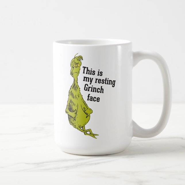 The Grinch | Resting Grinch Face Coffee Mug (Right)