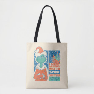 The Grinch   Stop Christmas Vintage Graphic Tote Bag