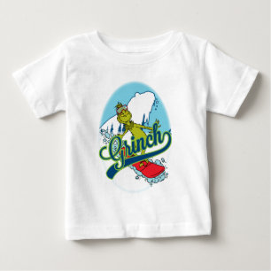 The Grinch   The Grinch Snowboarding Baby T-Shirt