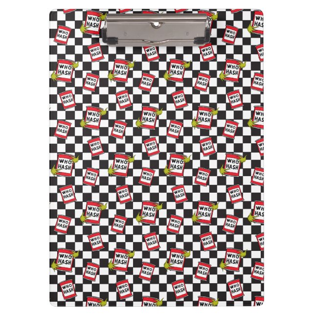 The Grinch | Who Hash Pattern Clipboard (Front)