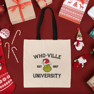 The Grinch   Whoville University Est 1957 Tote Bag