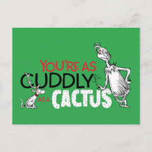 The Grinch   You're as Cuddly as a Cactus Postcard