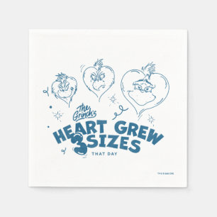 The Grinch's Heart Grew 3 Sizes Napkin