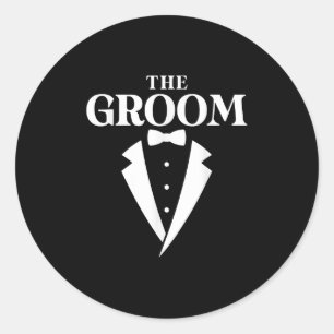 The Groom - Bachelor Party Classic Round Sticker